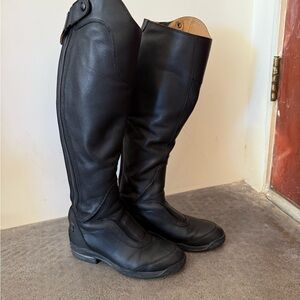 ariat v sport tall zip riding boots, 8.5, medium regular